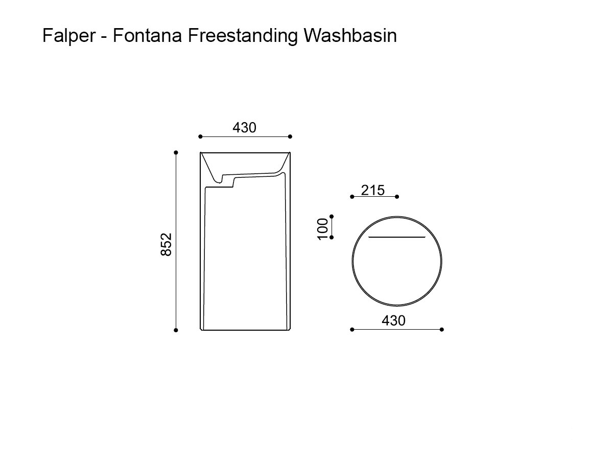 Falper Fontana Freestanding Washbasin
