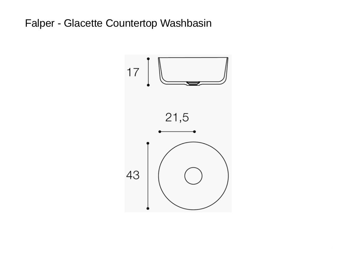 Falper Glacette Countertop Washbasin