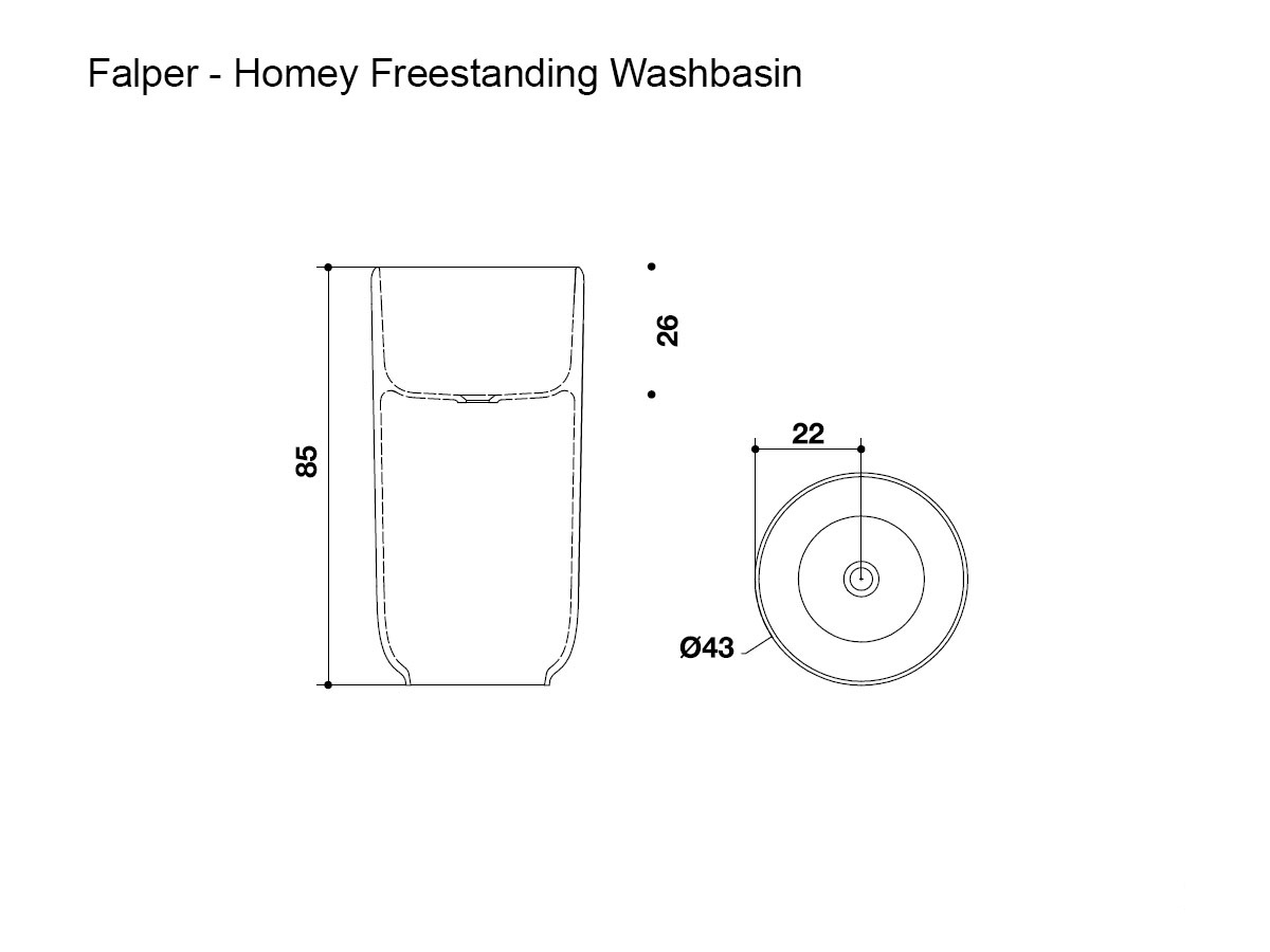 Falper Homey Freestanding Washbasin
