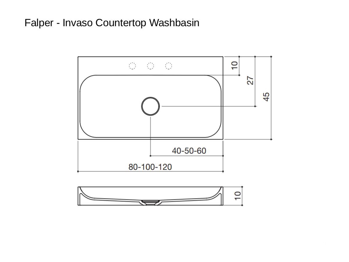 Falper Invaso Countertop Washbasin