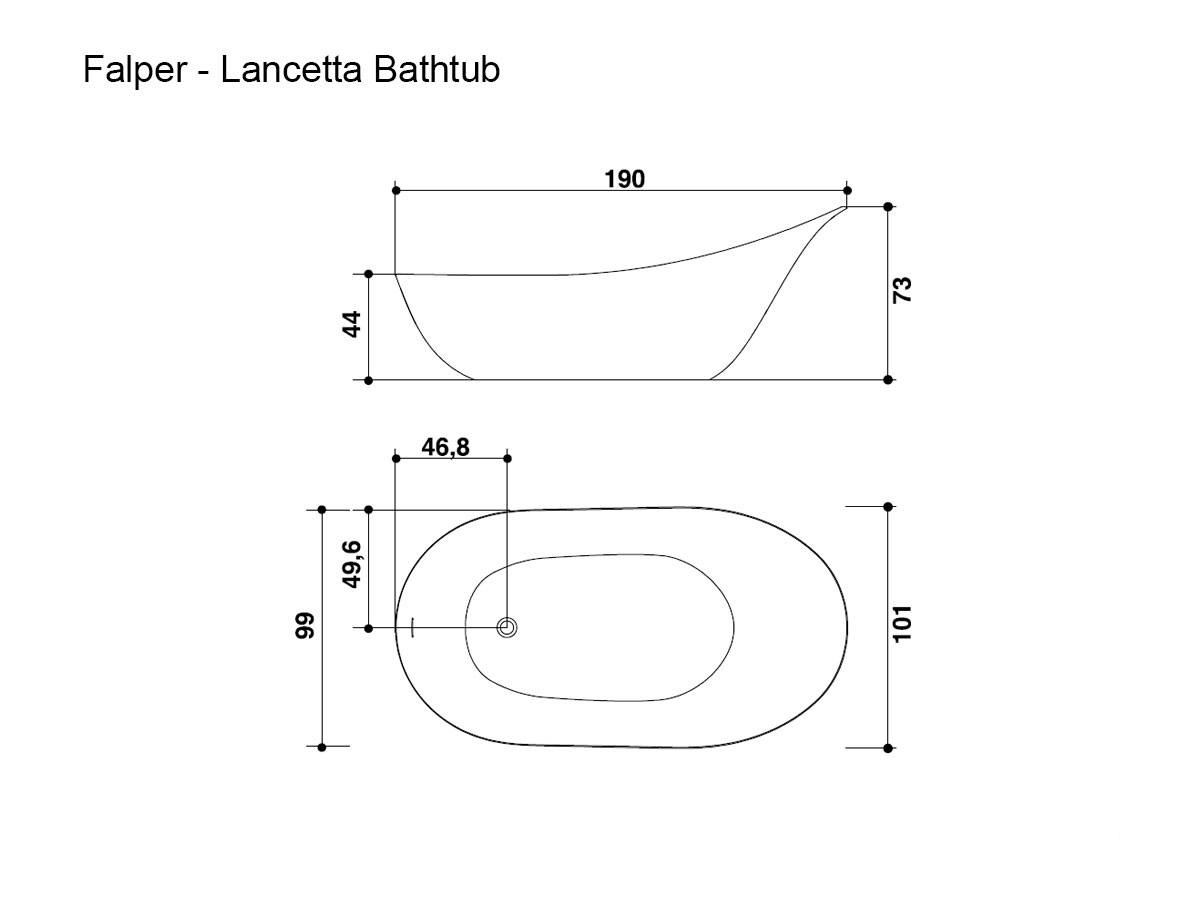 Falper Lancetta Bathtub