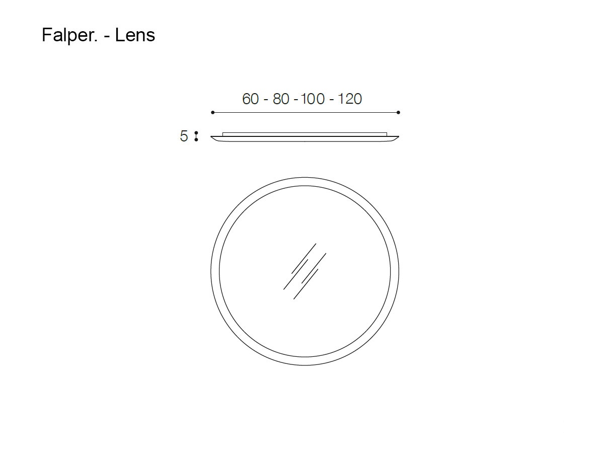 Falper Lens Mirror Circular