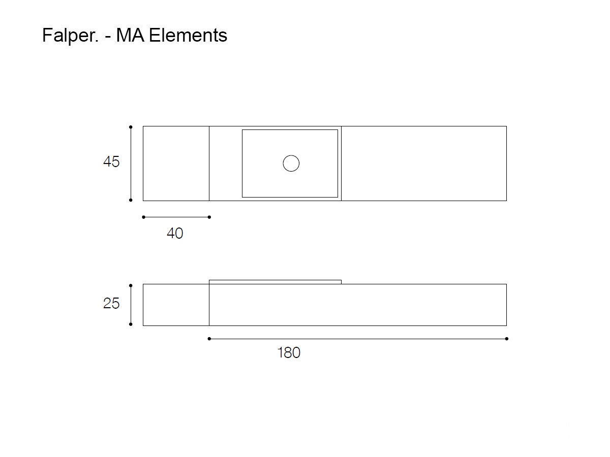 Falper Ma Elements Washstand Cabinet H 25 Cm