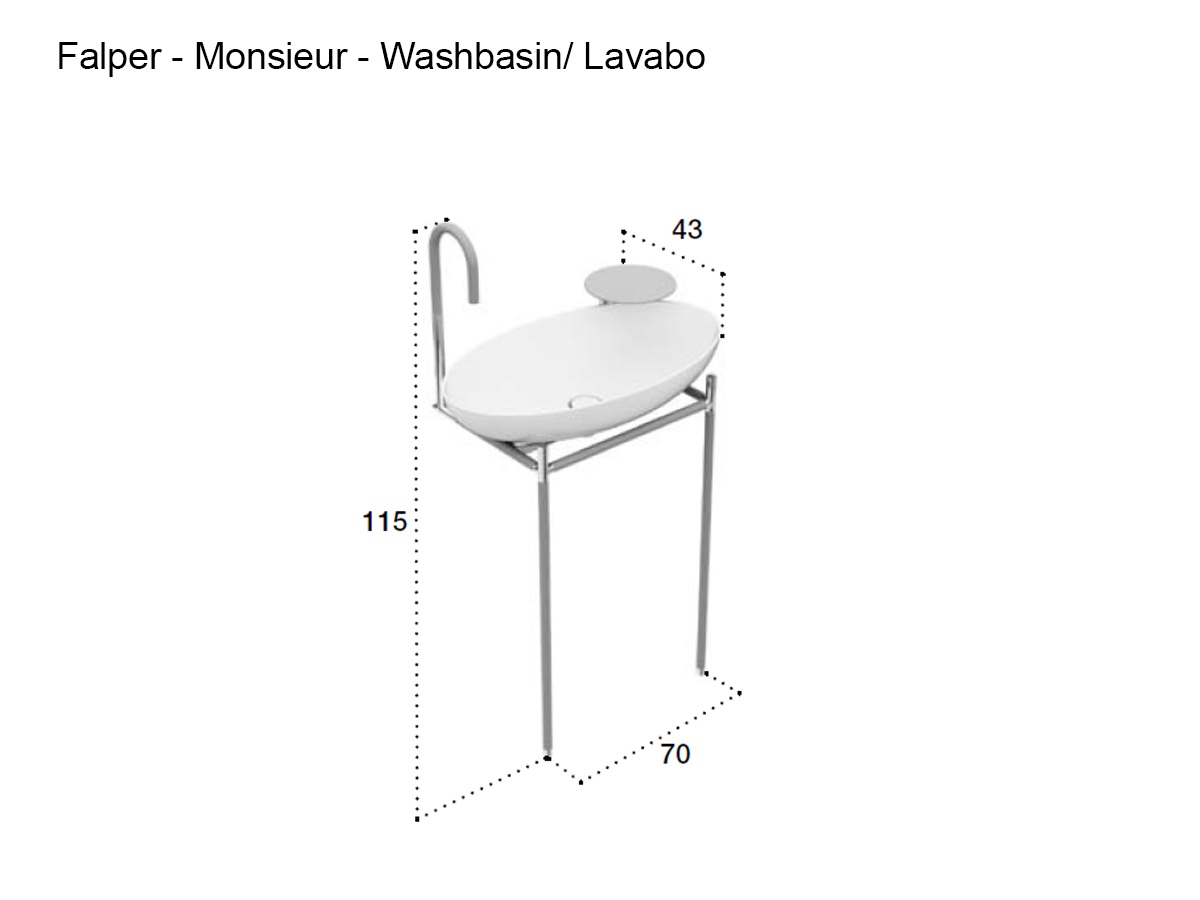 Falper Monsieur Washbasin