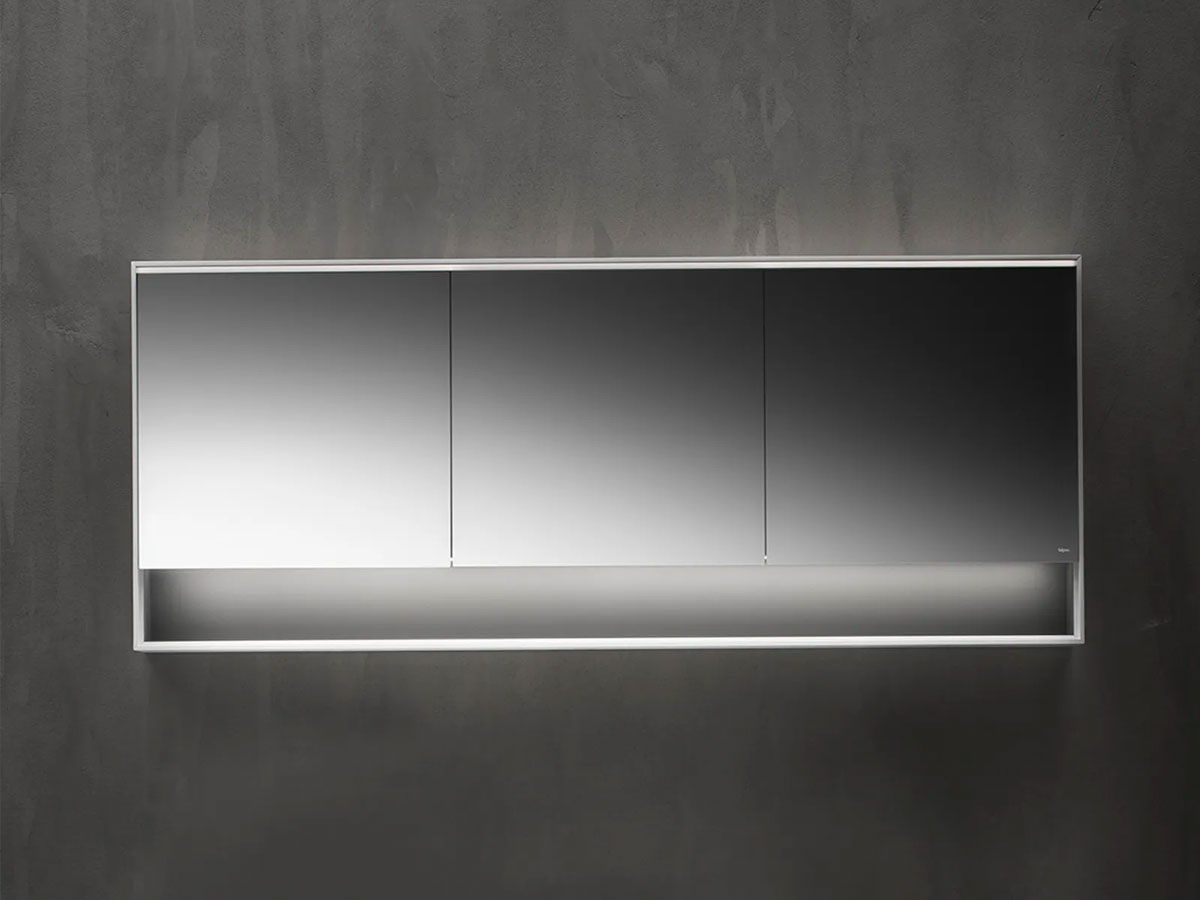 Falper Shape Evo Cabinet Mirror With Open Storage