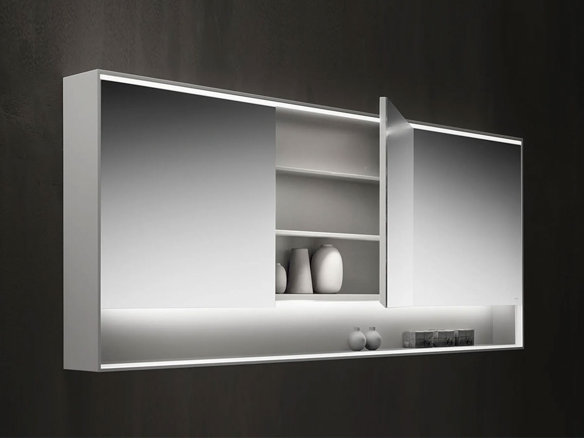 Falper Shape Evo Cabinet Mirror With Open Storage