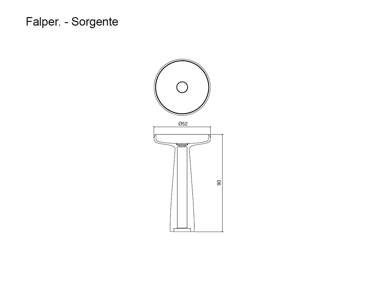 Falper Sorgente Freestanding Washbasin