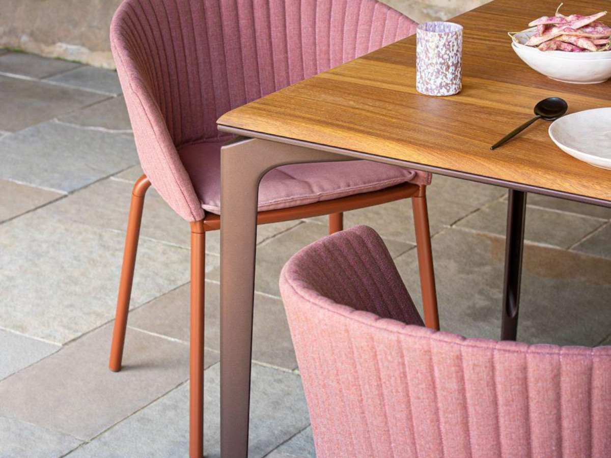 Fast Allsize Rectangular Table With Iroko Top Outdoor