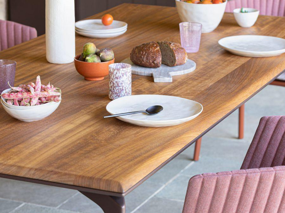 Fast Allsize Rectangular Table With Iroko Top Outdoor