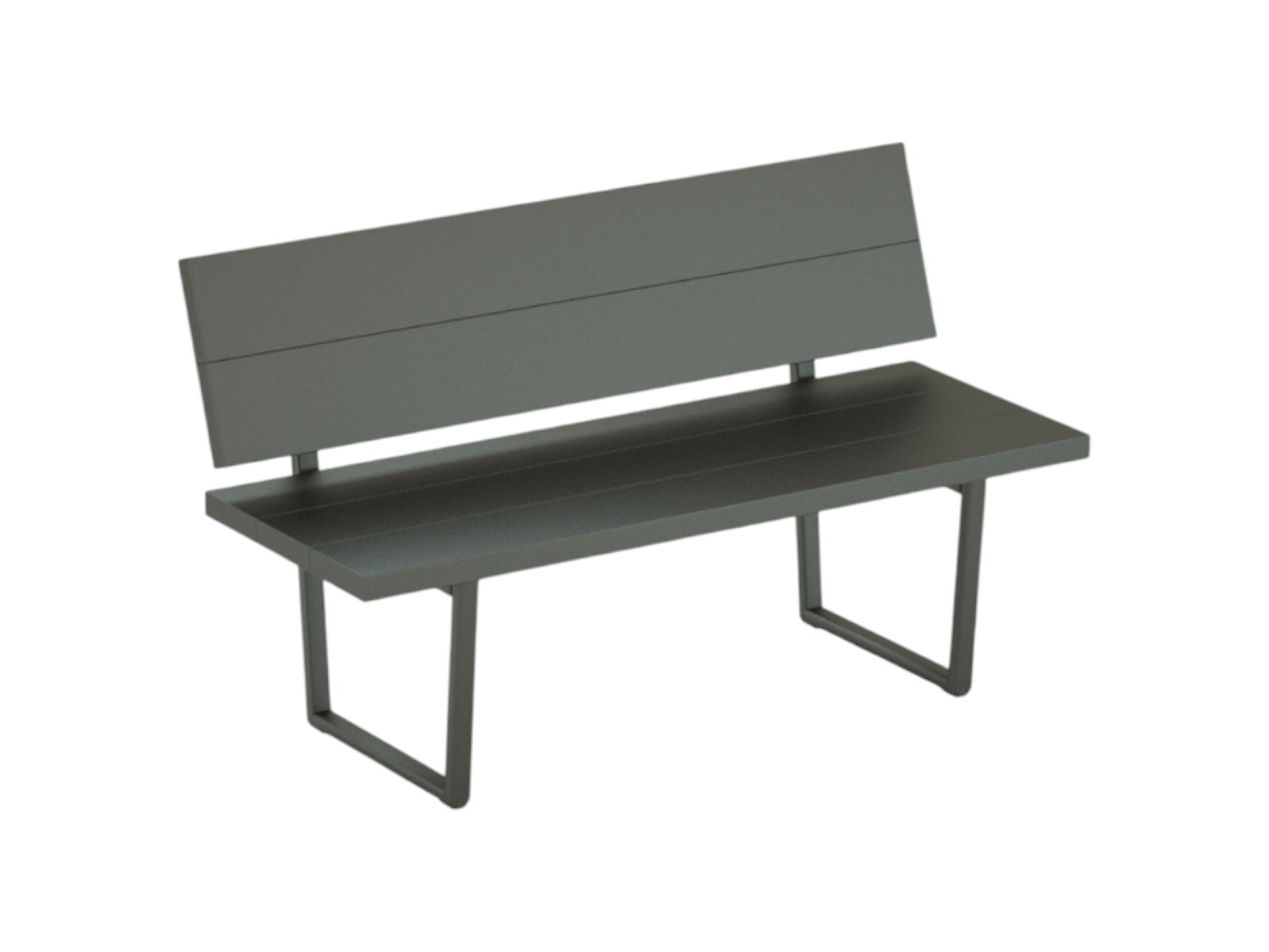 Fast Orizon Bench With Backrest L 130 Cm Outdoor