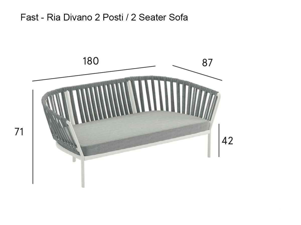 Fast Ria 2 Seater Sofa