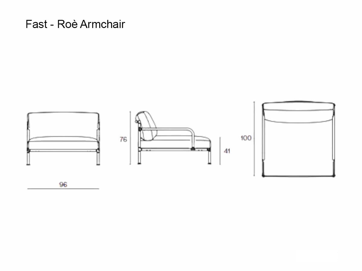 Fast Roe Armchair Outdoor