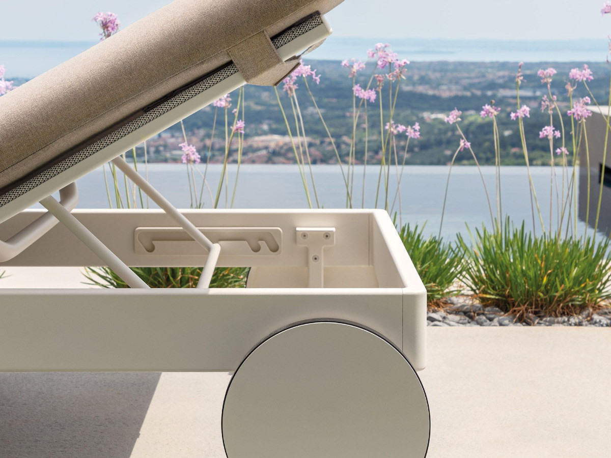 Fast Solaris Sunbed With Castors Outdoor