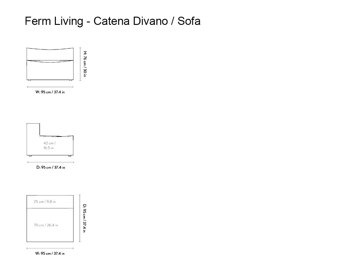 Ferm Living Catena Sofa Center Utzon Can Lis