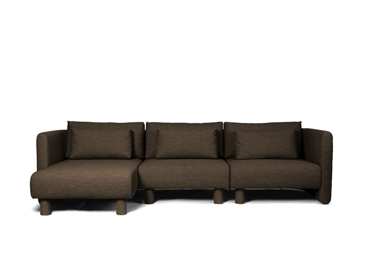 Ferm Living Dase Sofa With Chaise Longue Soft Boucle