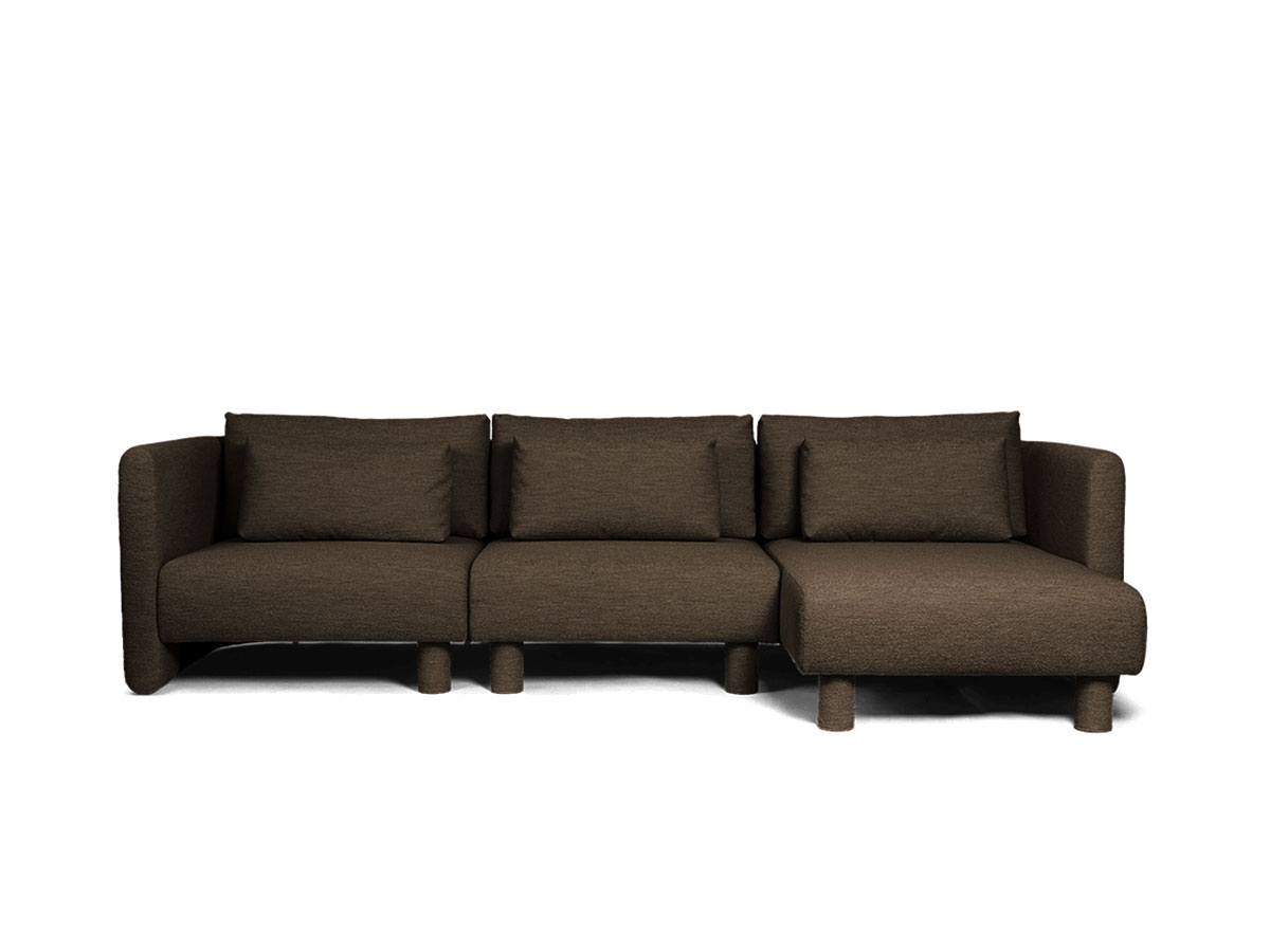 Ferm Living Dase Sofa With Chaise Longue Soft Boucle