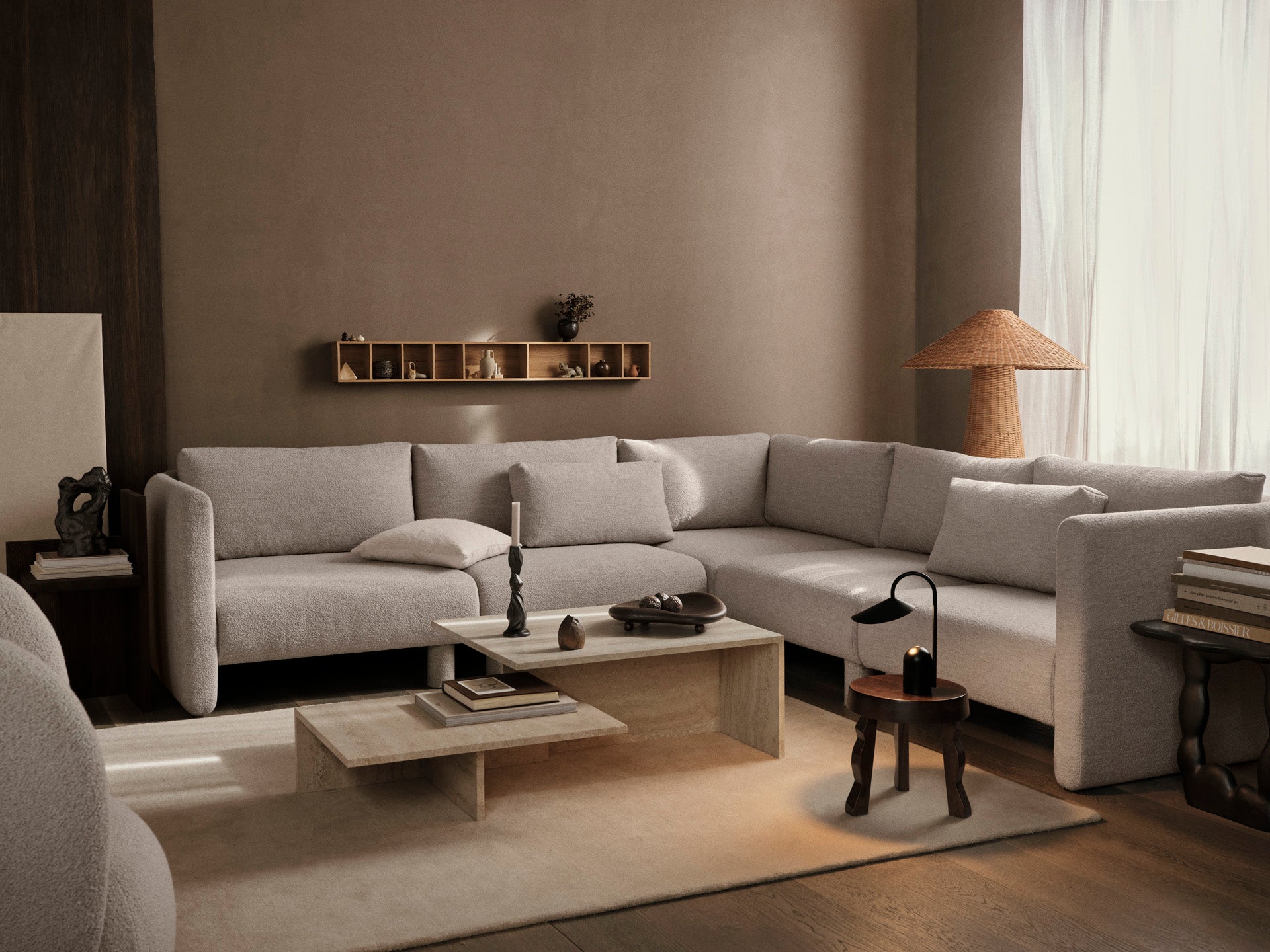Ferm Living Dase Sofa Corner Soft Boucle