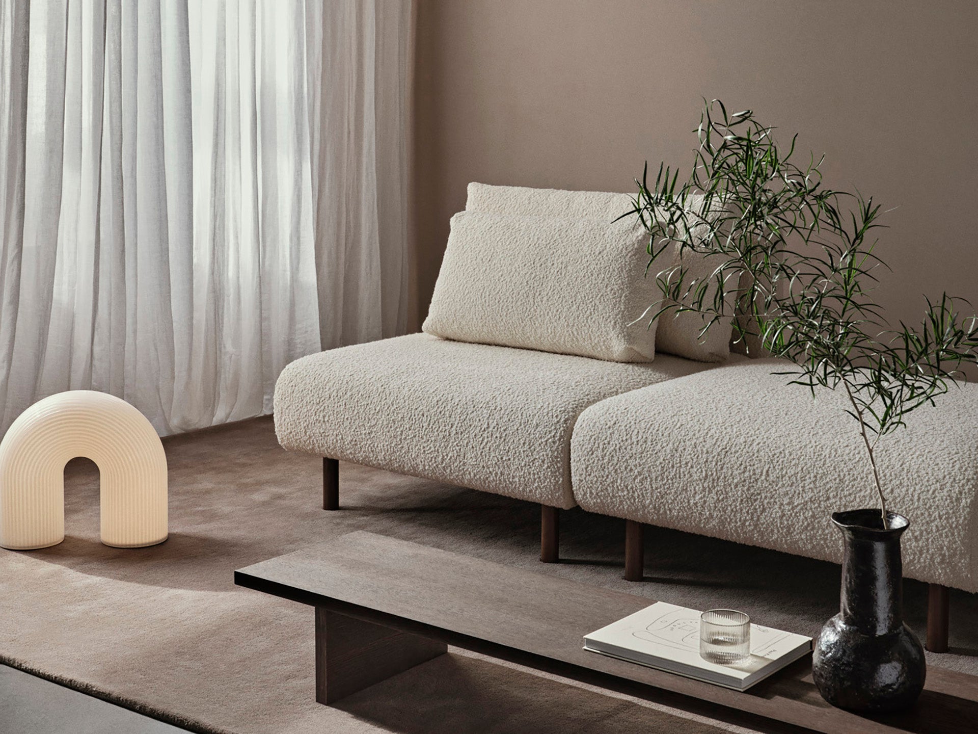 Ferm Living Dase Ottoman Nordic Boucle