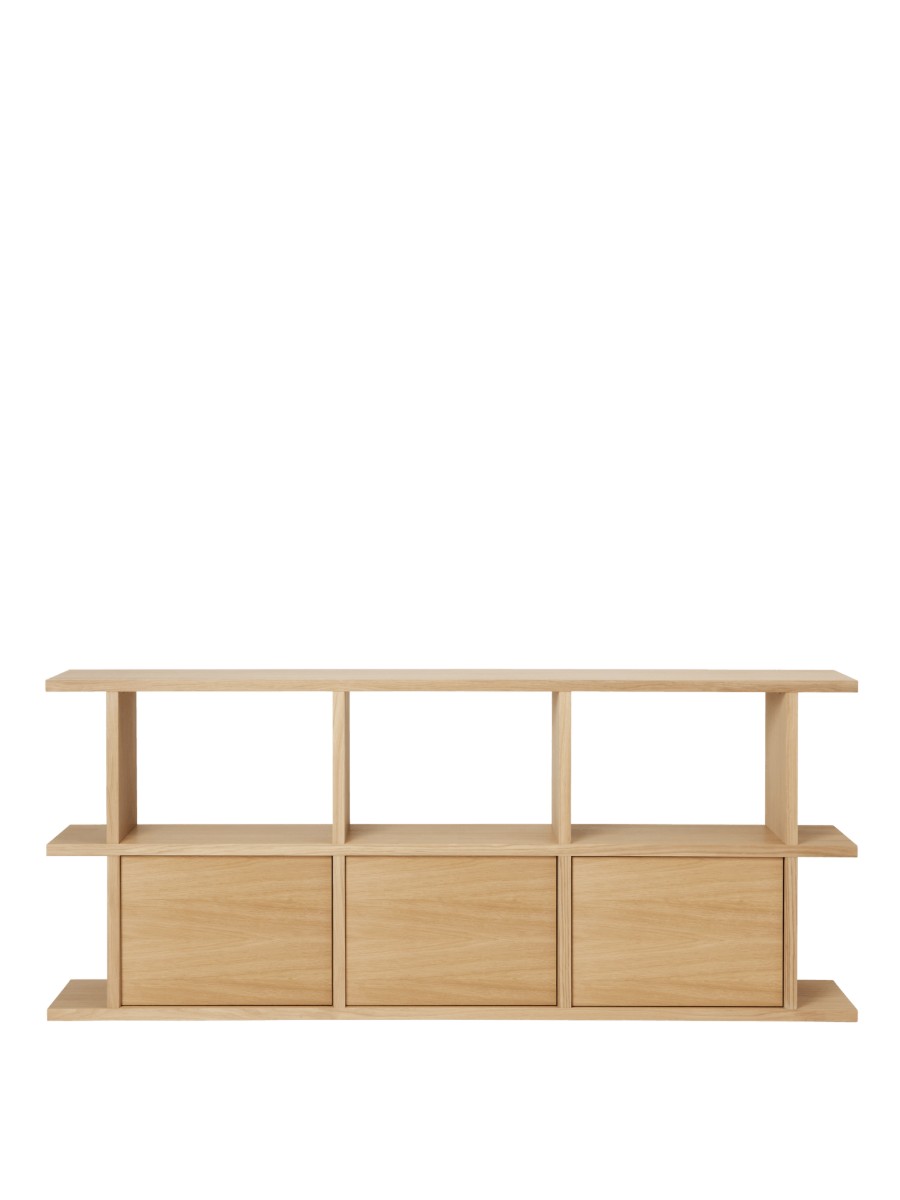 Ferm Living Kona Bookcase 3x2 With 3 Cabinet Inserts