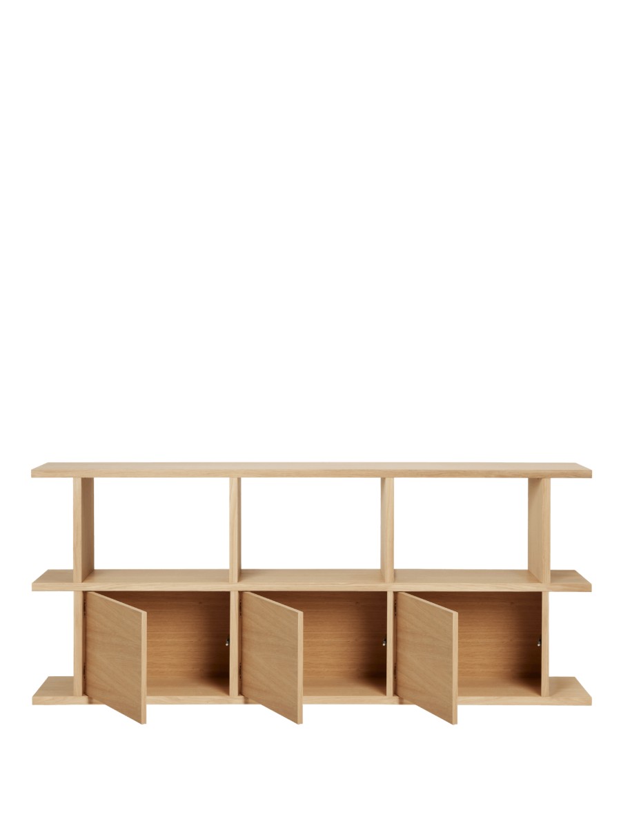 Ferm Living Kona Bookcase 3x2 With 3 Cabinet Inserts