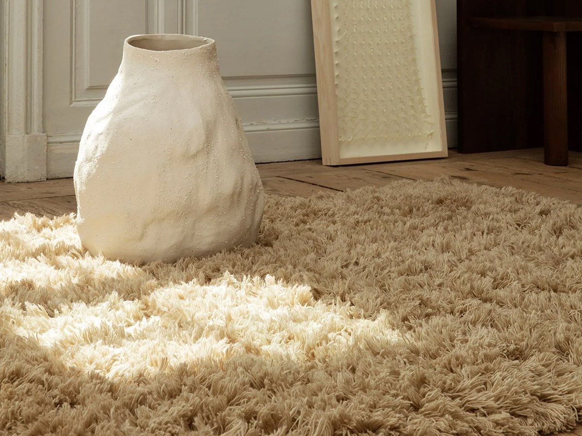 Ferm Living Meadow High Pile Rug Large Sand