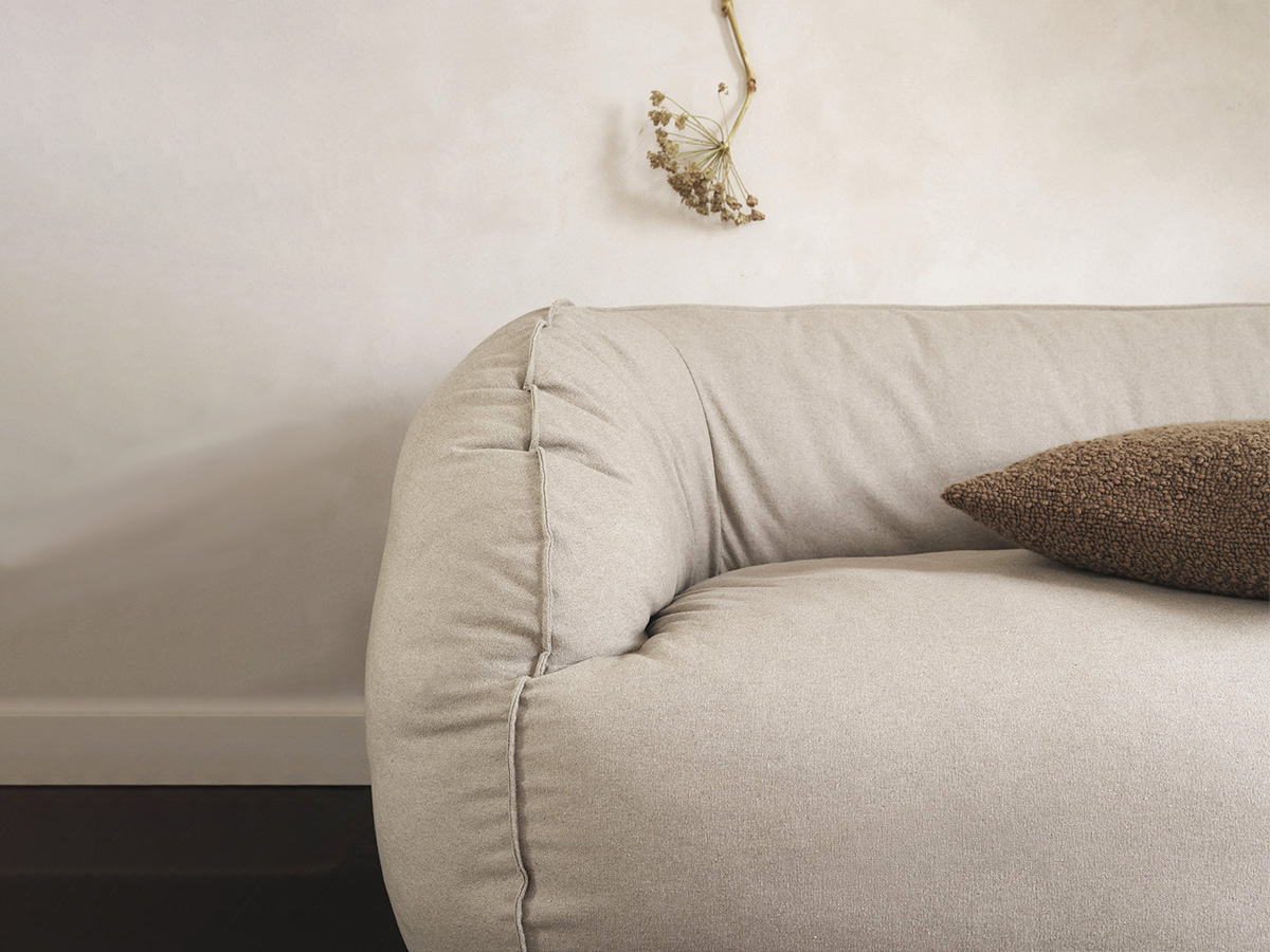 Ferm Living Nesten 2 Seater Sofa Re Cotton