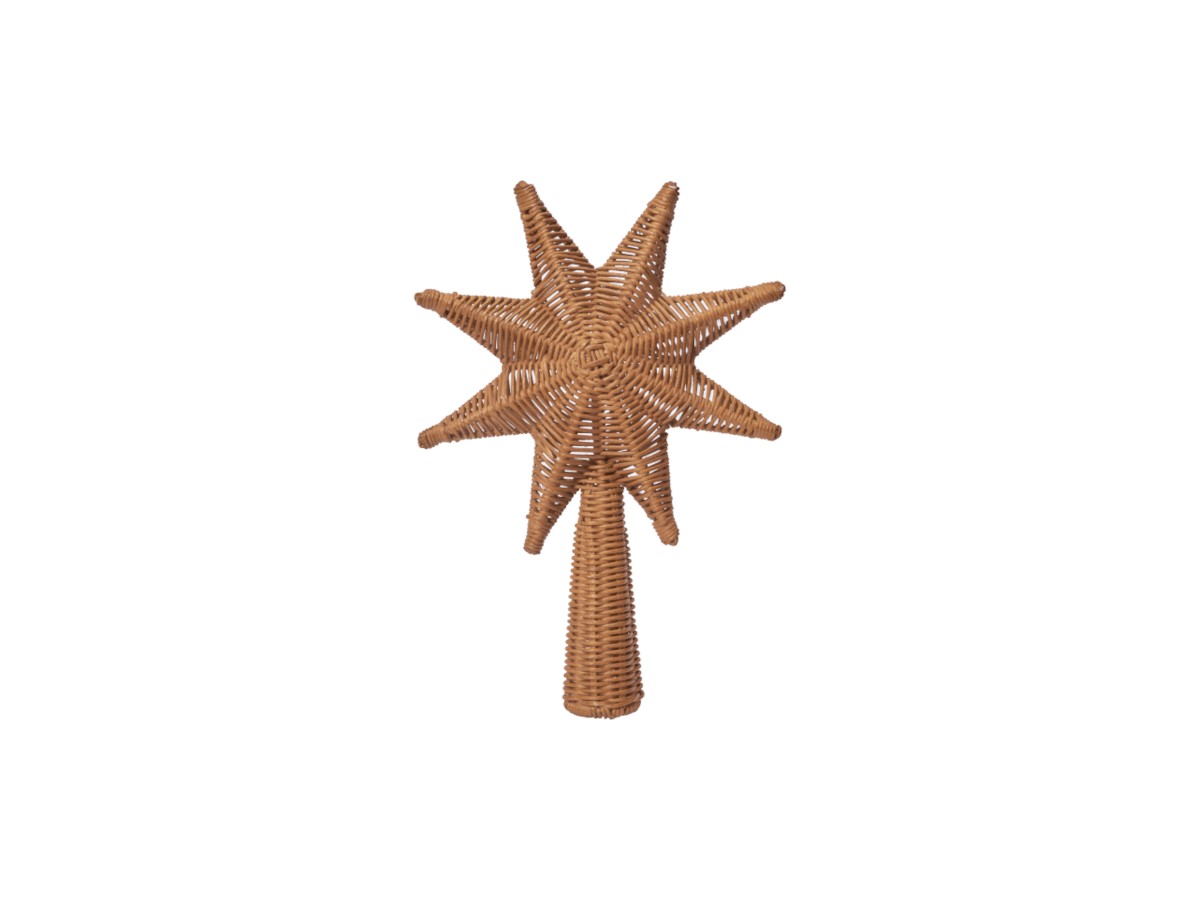 Ferm Living Rattan Christmas Tree Top Star