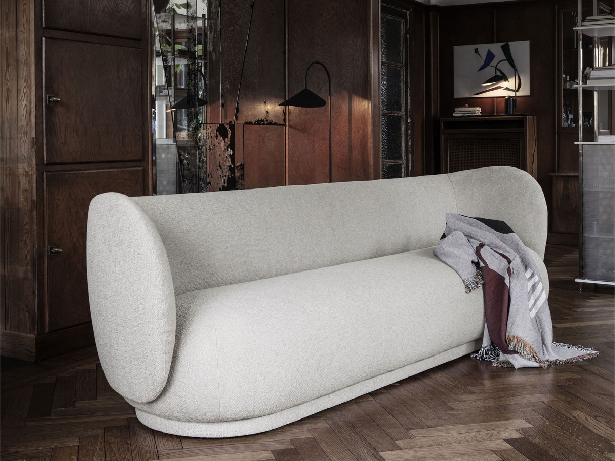 Ferm Living Rico 4 Seater Sofa Boucle Off White