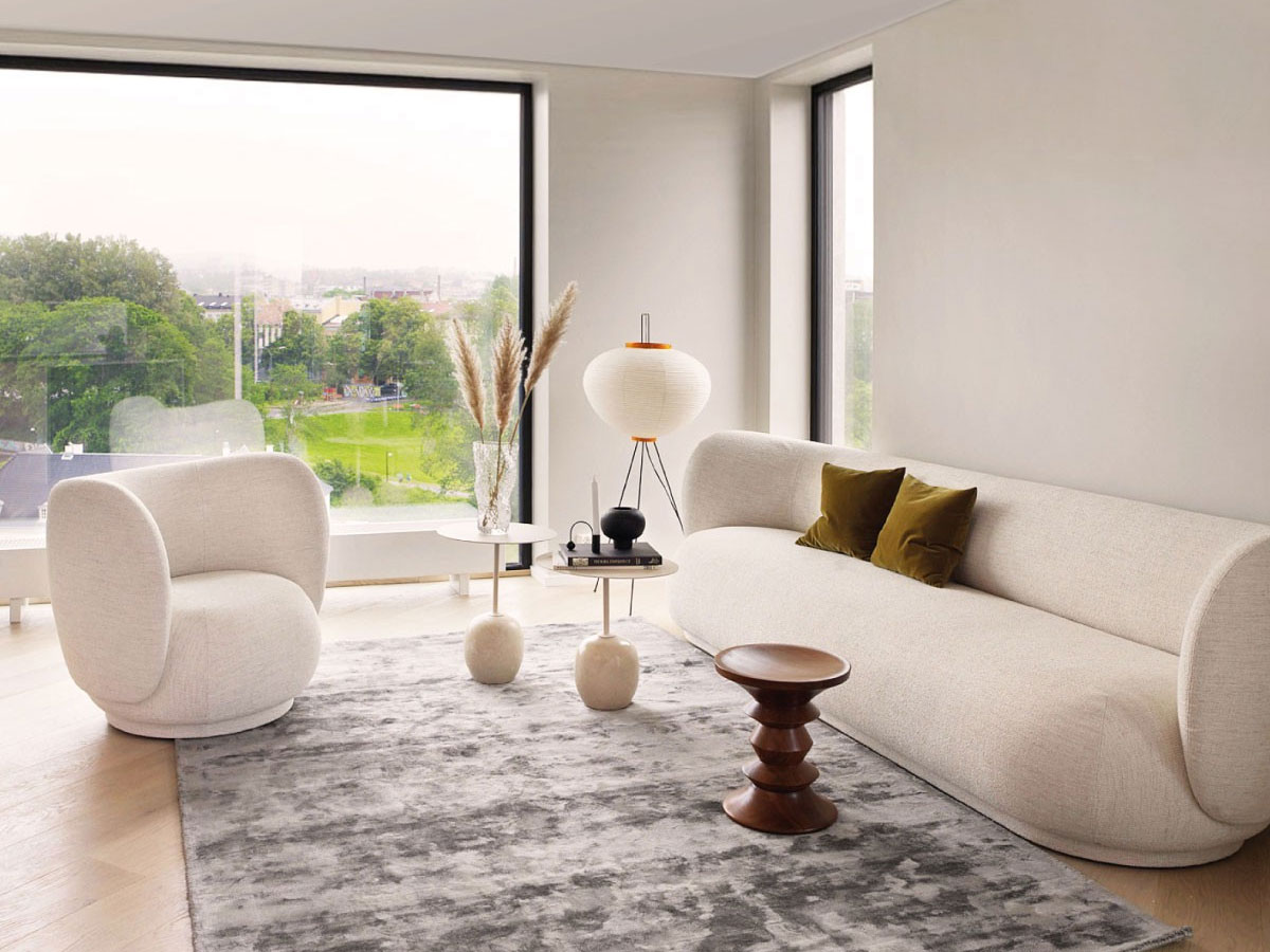 Ferm Living Rico 4 Seater Sofa Boucle Off White