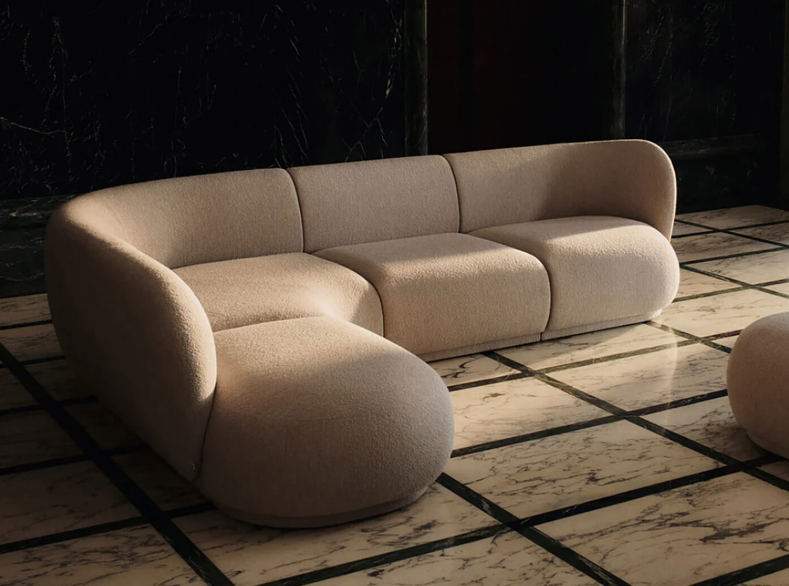 Ferm Living Rico Modular Sofa Soft Boucle