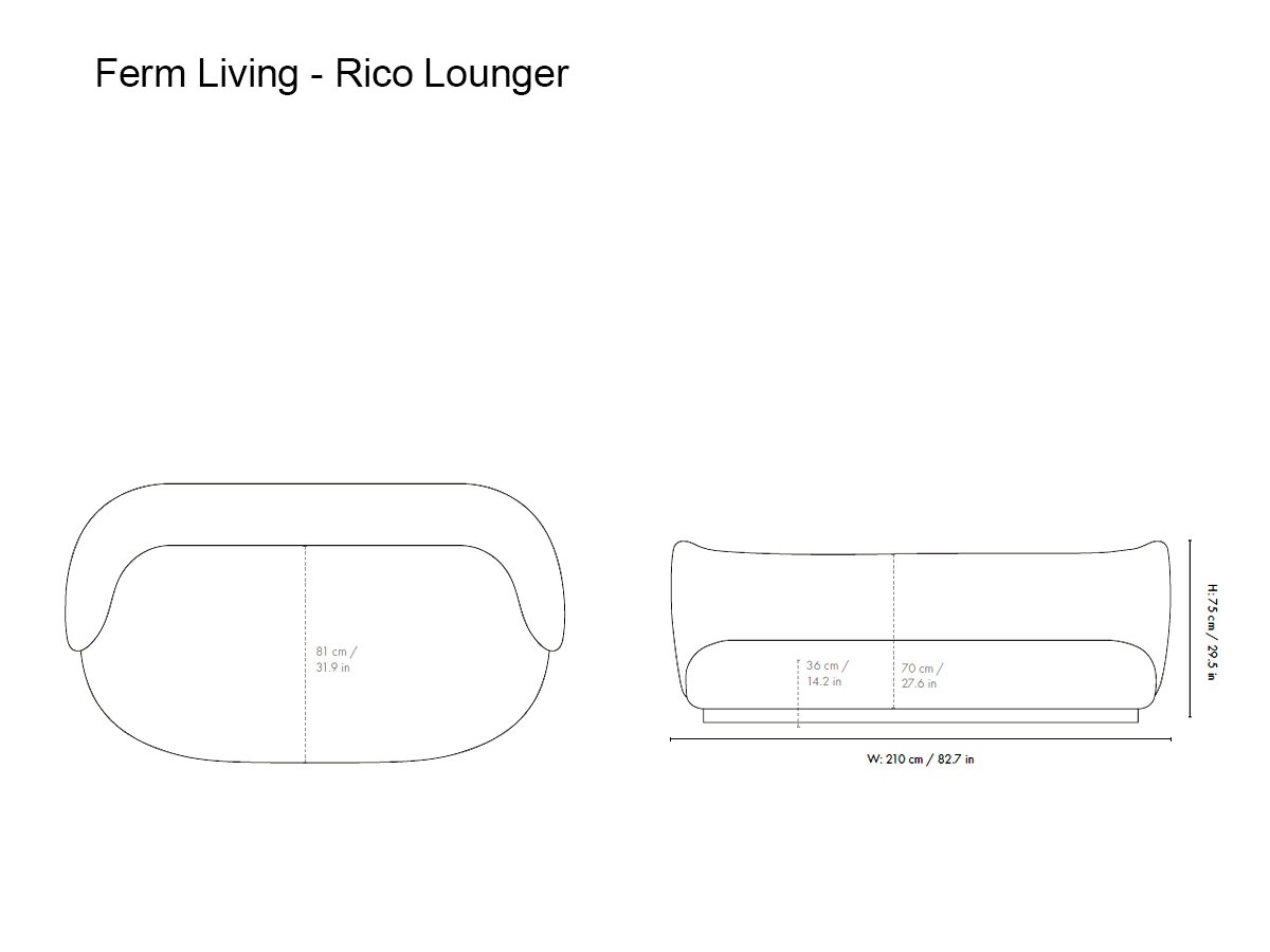 Ferm Living Rico Lounger Sofa