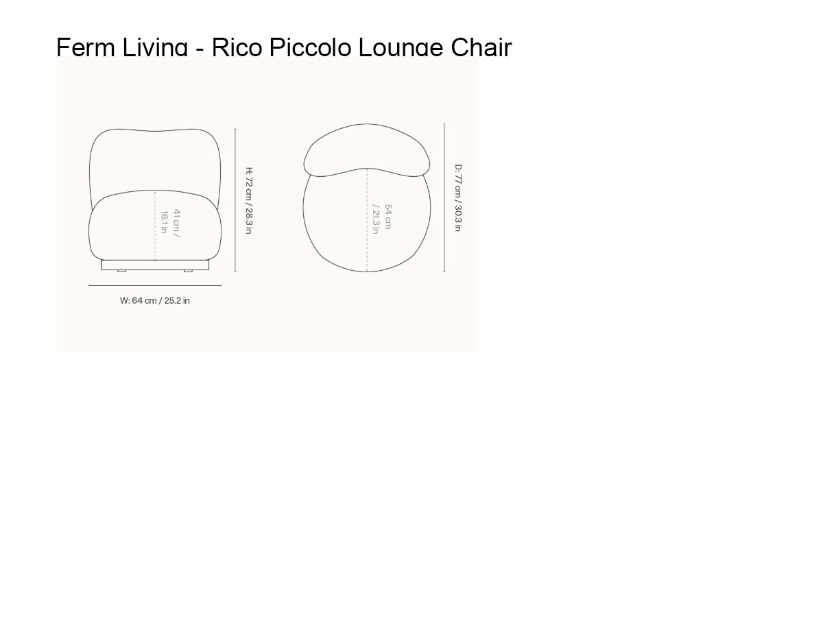 Ferm Living Rico Small Lounge Chair