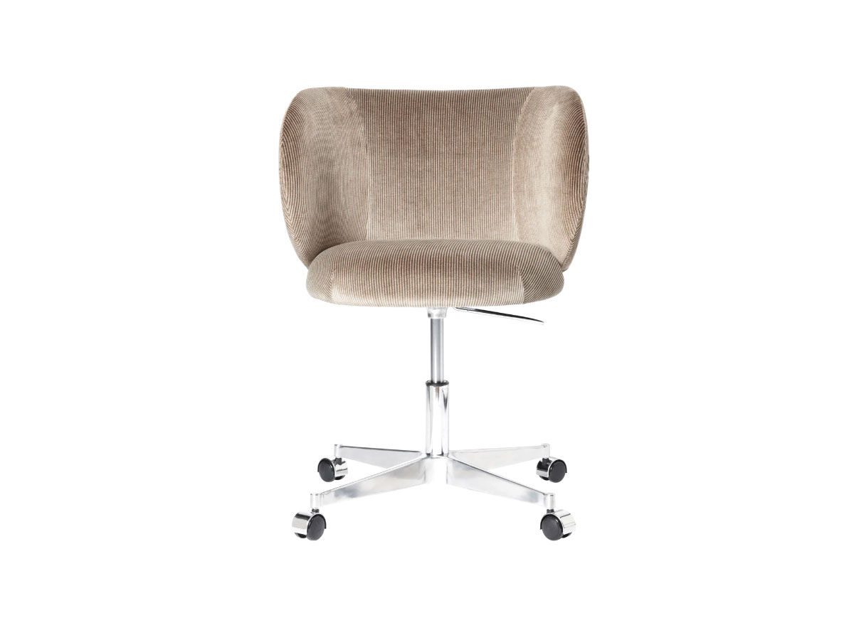 Ferm Living Rico Dining Chair With Castors Devore Velvet