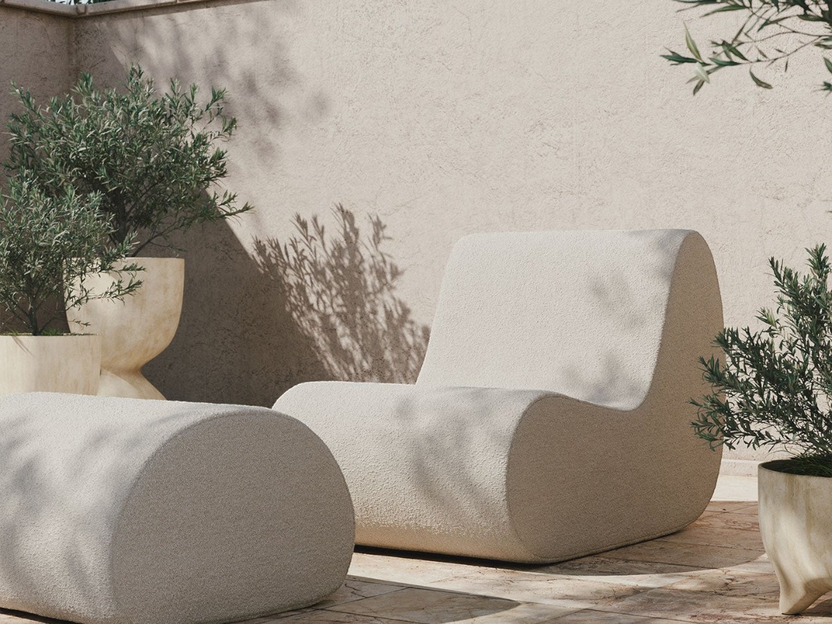 Ferm Living Rouli Center Module Pure Boucle