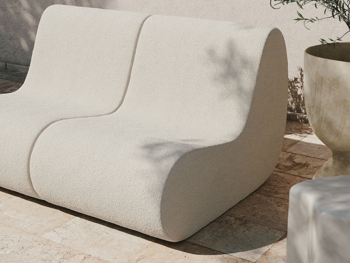 Ferm Living Rouli Center Module Pure Boucle
