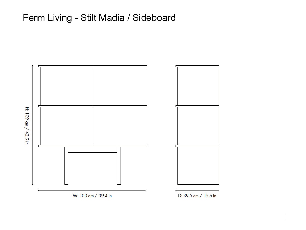 Ferm Living Stilt Sideboard Double