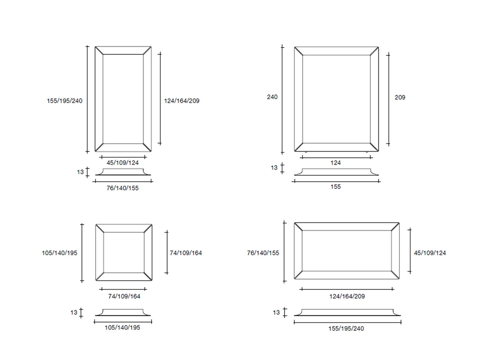 FIAM Caadre Wall Mirror