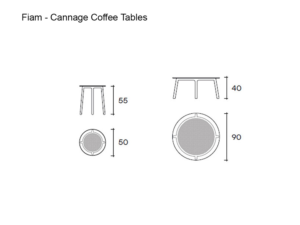 FIAM Cannage Coffee Table