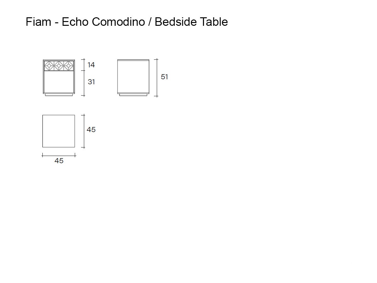 FIAM Echo Bedside Table