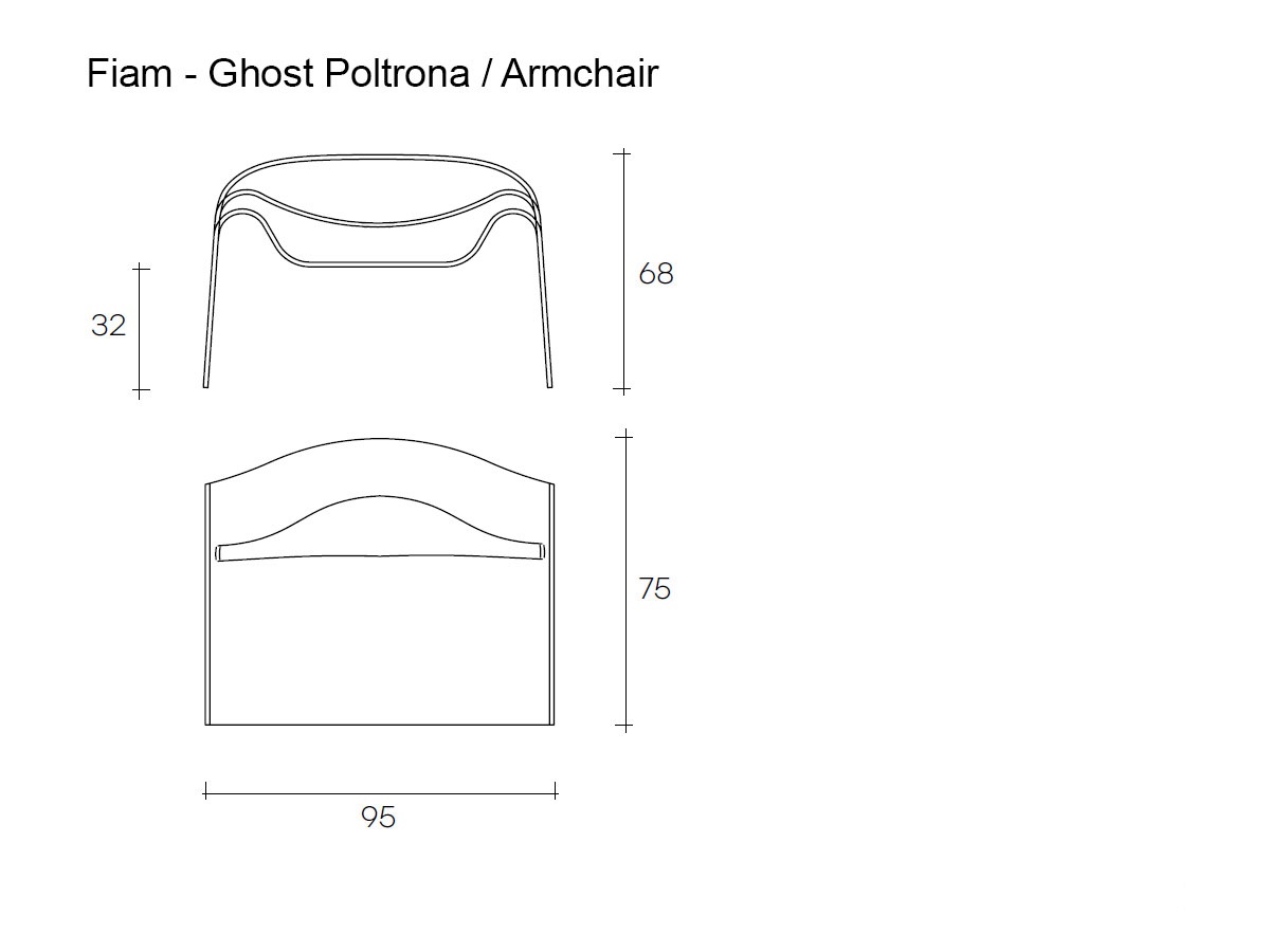 FIAM Ghost Armchair