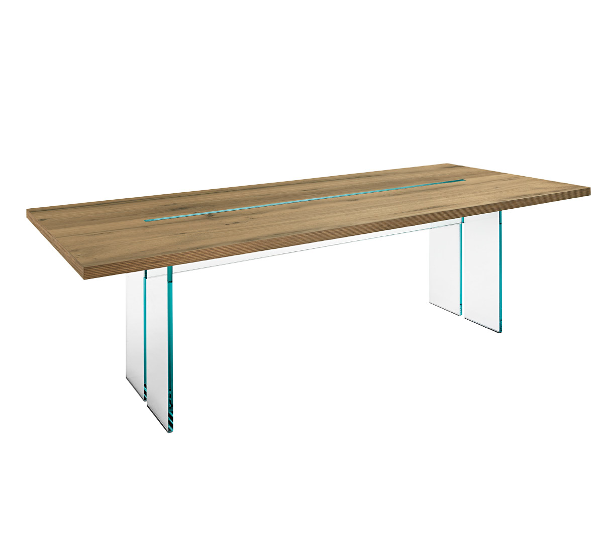 FIAM Llt Wood Table 240 Old Oak Transparent