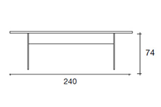 FIAM Llt Wood Table 240 Old Oak Transparent
