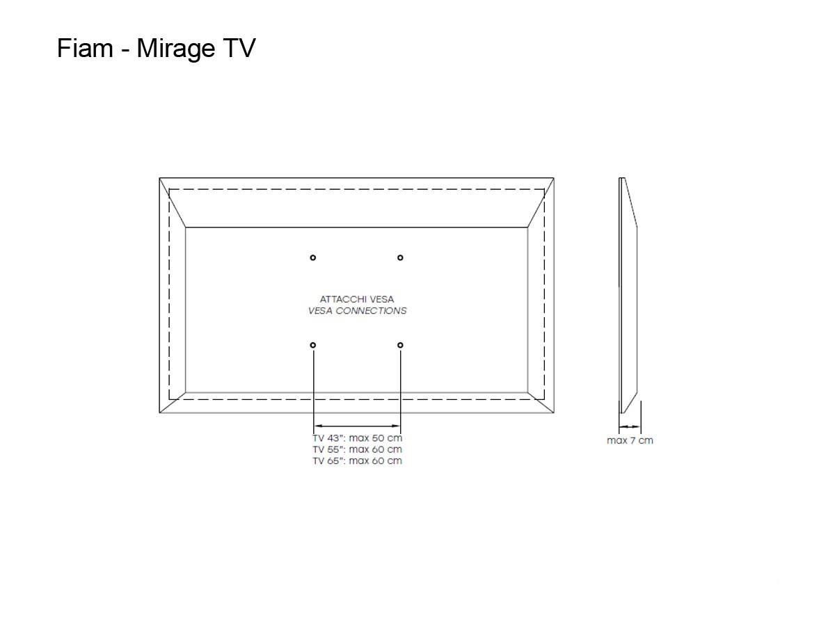FIAM Mirage Tv Frame Mirror