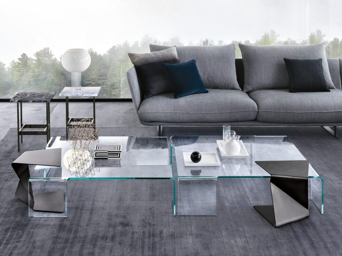 FIAM Neutra Coffee Table L 126 Cm Extralight Glass