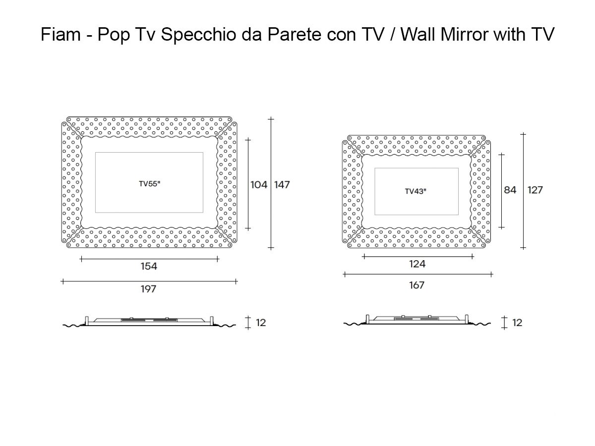 FIAM Pop Tv Wall Mirror