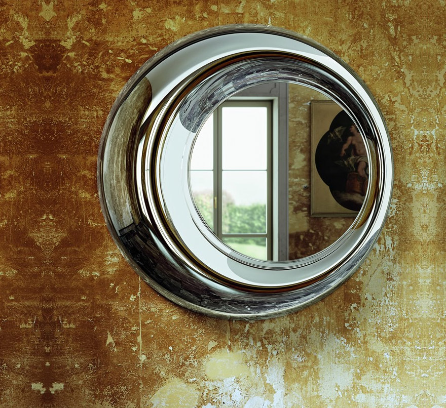 FIAM Rosy Wall Mirror R100 Back Silvered Bronze