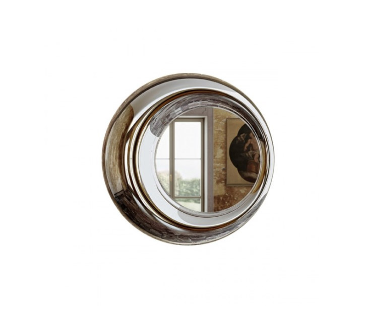 FIAM Rosy Wall Mirror R100 Back Silvered Bronze