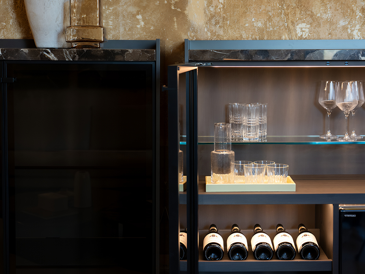 FIAM Segesta Bar Cabinet With Refrigerator