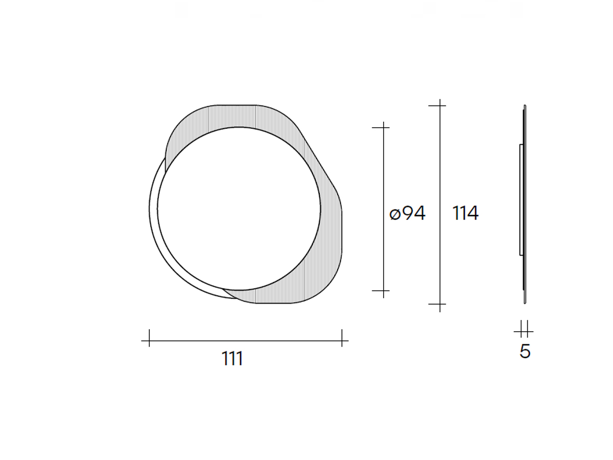 FIAM Shift Round Mirror