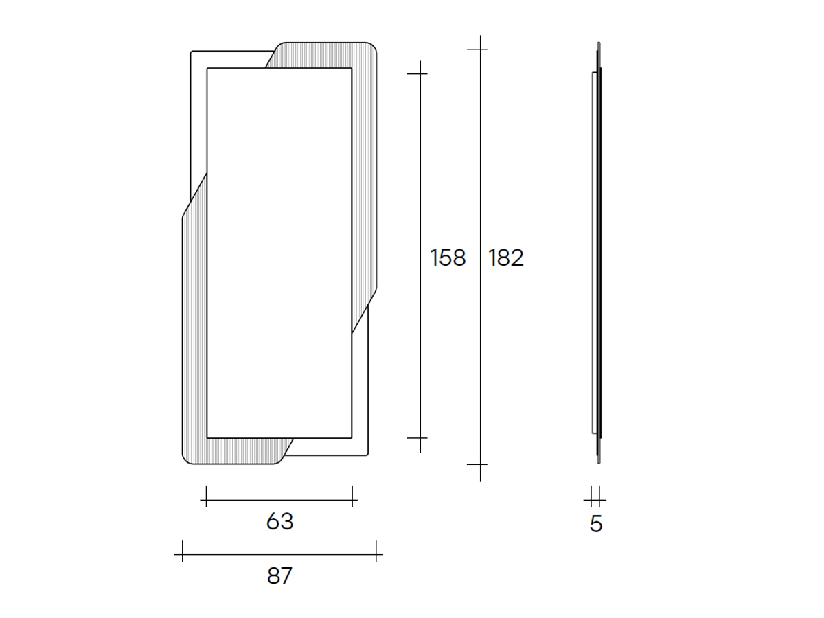 FIAM Shift Rectangular Mirror